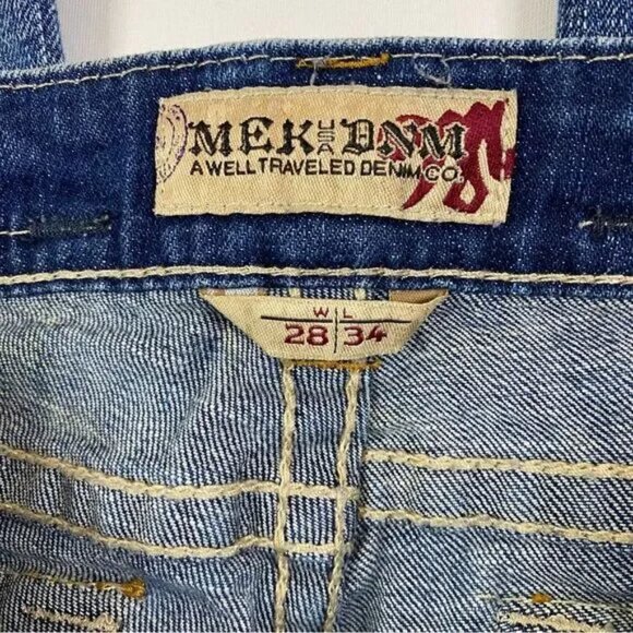 MEK USA DNM western work, lowrise Jeans size 28 X 34 - Picture 6 of 6